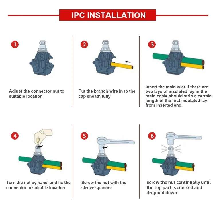 Street Light 6-70/1.5-6 Sqmm Insulation Piercing Connector